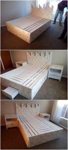 Pallet Bed with Storage Drawers