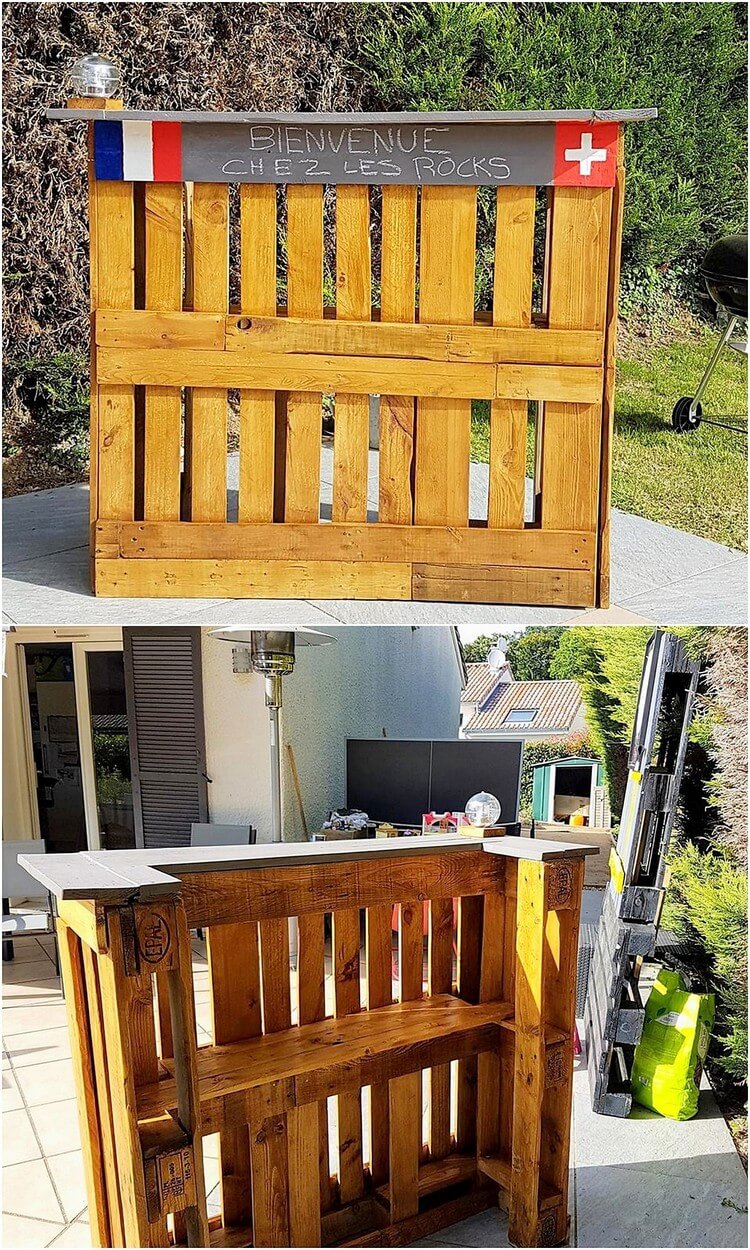 Pallet Counter Table Wooden Pallet Ideas