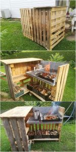 Pallet Grill Table