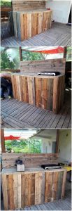 Pallet Grill Table