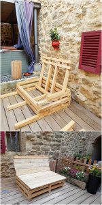 DIY Pallet Seat