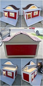 Dog House Made Out of Recycled Wood Pallets