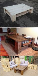 Pallet Coffee Table with Storage