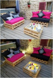 Pallet Couch and Table