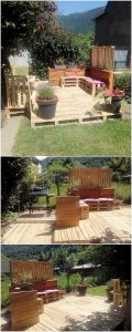 Pallet Garden Terrace and Couch