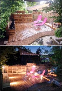 Pallet Garden Terrace with Furniture