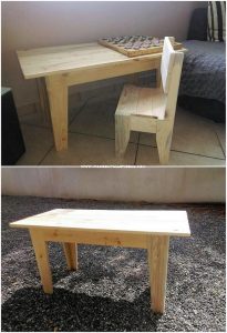 Pallet Kids Study Table and Chair