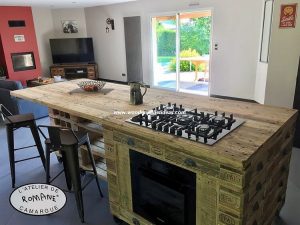 Pallet Kitchen Island Table