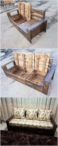 Pallet Seat with Storage