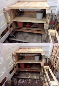 Pallet Shelving Table