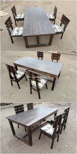 Pallet Table and Chairs