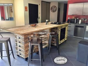 Recycled Pallet Kitchen Table