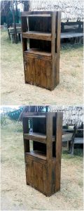 Wooden Pallet Cabinet