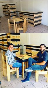 Pallet Bar Counter and Furniture Set