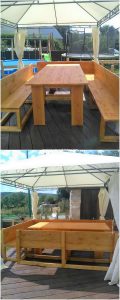 Pallet Benches and Table