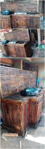 Pallet Outdoor Kitchen and Grill Table
