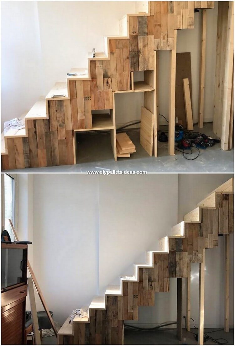 Pallet Stairs Wooden Pallet Ideas