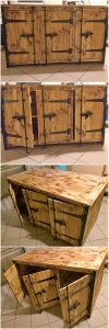Wood Pallet Cabinet