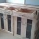 Wood Pallet Cabinet with Drawers (2)