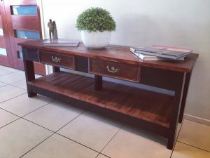 Pallet Table with Drawers
