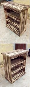 Wood Pallet Shelving Table