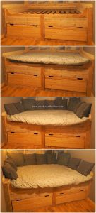 Pallet Daybed with Drawers