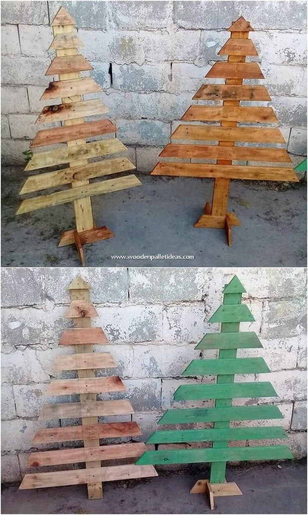 DIY Pallet Christmas Tree Ideas | Wooden Pallet Ideas