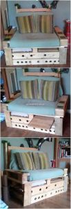 Pallet Seat with Table