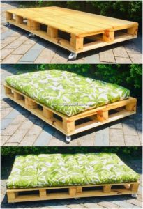 Pallet Daybed on Wheels