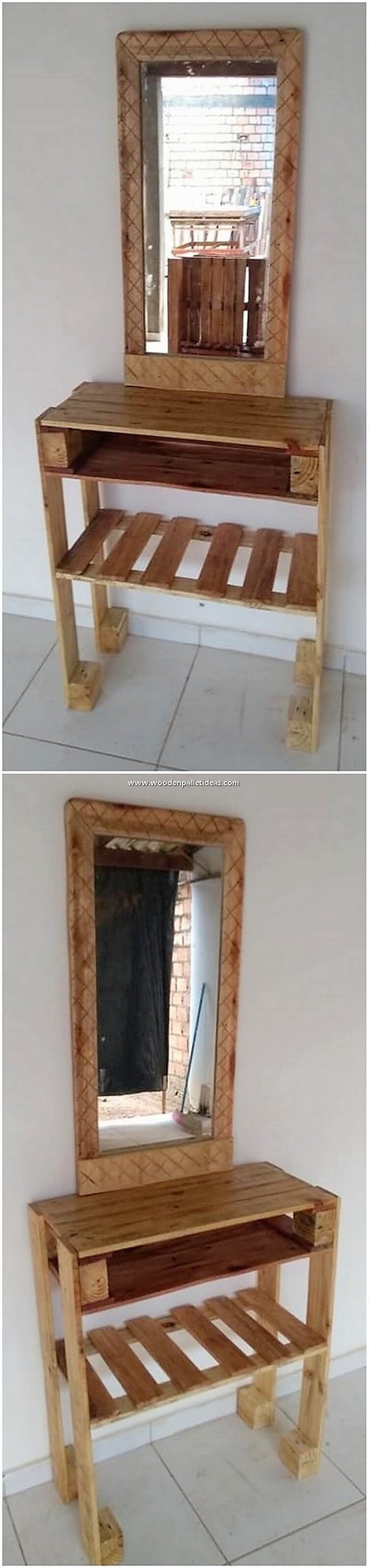 Pallet Dressing Table Wooden Pallet Ideas