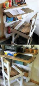 Pallet Study Table and Chair