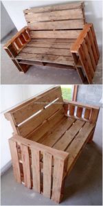 Wood Pallet Bench