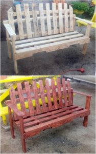Pallet Garden Bench