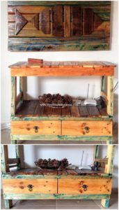 Pallet Wall Decor and Table