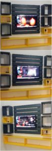 Pallet Wall LED Holder
