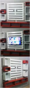 Wood Pallet Wall LED Holder