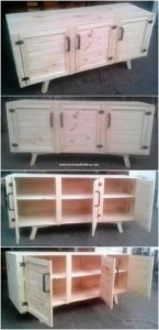 Wooden Pallet Cabinet