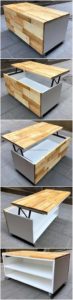 Lift Up Top Pallet Table