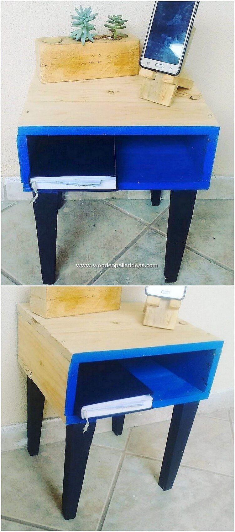 Wood-Pallet-Side-Table