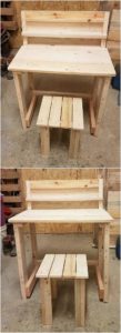 Pallet-Desk-Table-and-Stool