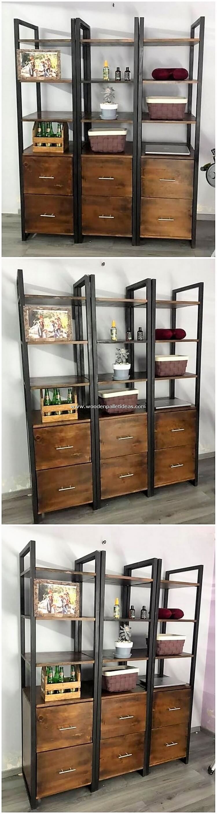 Pallet-Shelving-Unit-with-Cabinet