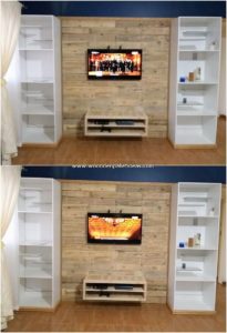 Pallet-Wall-Paneling-with-Shelving-Units