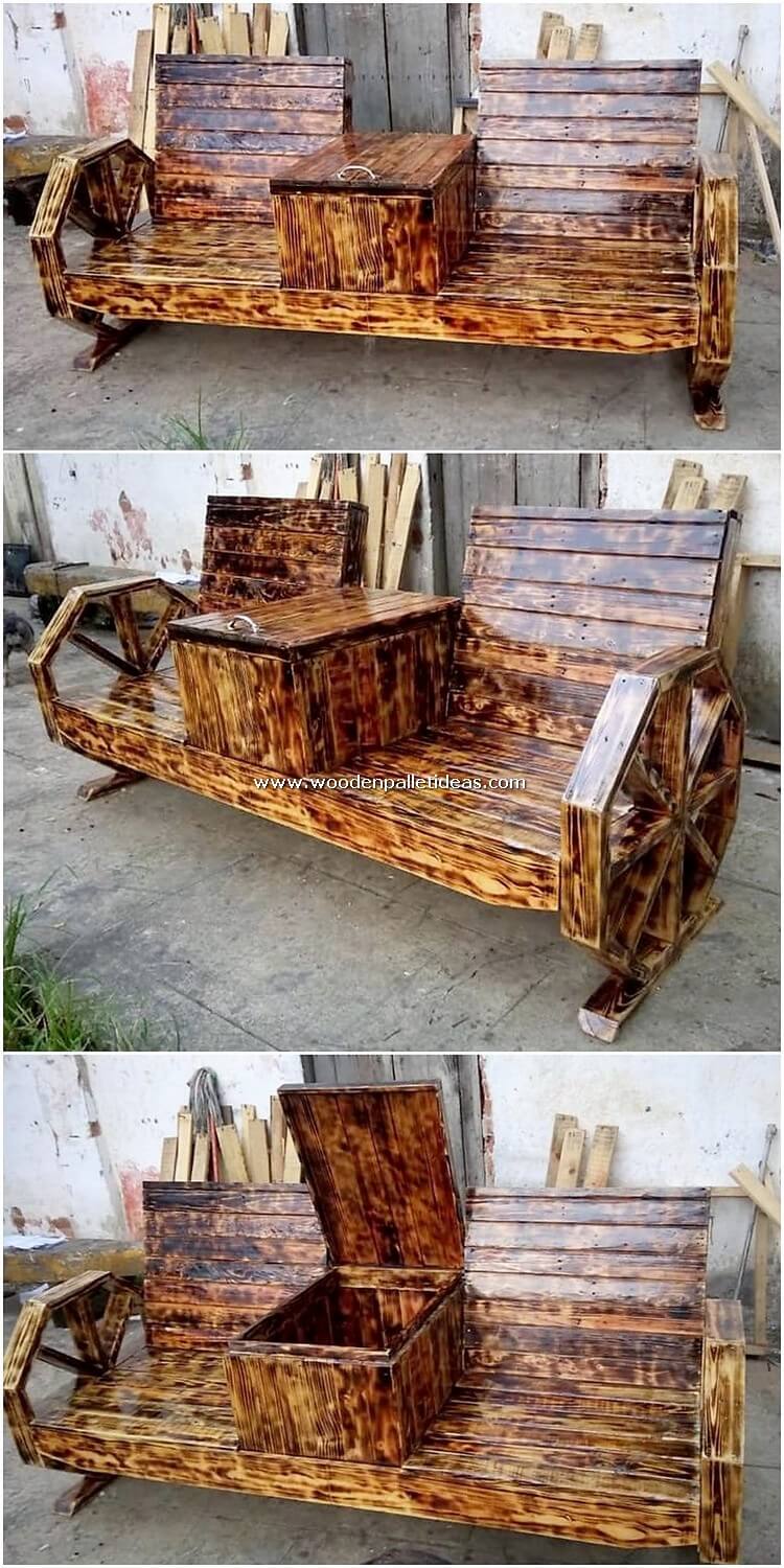 Pallet-Bench-with-Center-Table